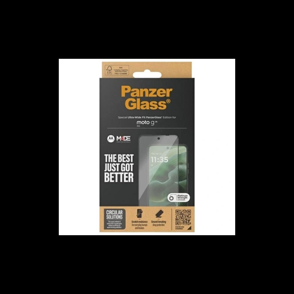 Szkło hartowane PanzerGlass Motorola Moto G35 5G Screen Protection Ultra-Wide Fit - 3