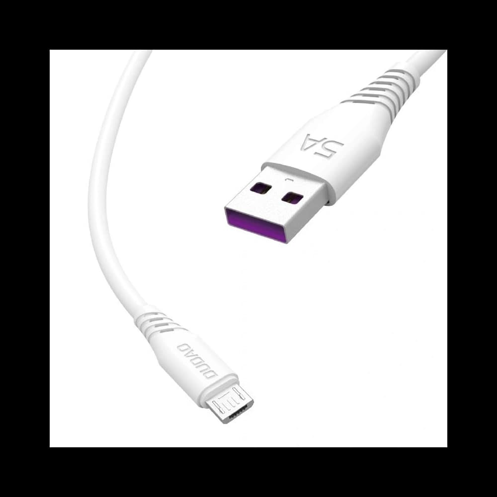 Dudao L2M USB-A / MicroUSB-Kabel 5A 1m weiß - 1