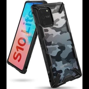 Ringke Samsung Tasche Fusion-X Design Galaxy S10 Lite Camo (Moro) Schwarz