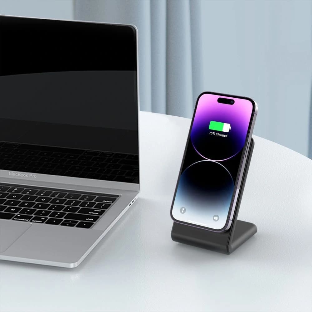 Tech-Protect QI15W-A38 Magnetic MagSafe Wireless Charger Schwarz - 6