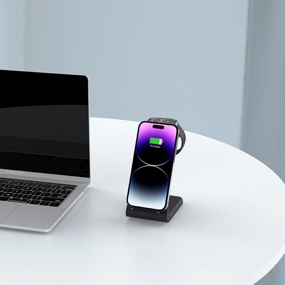 Tech-Protect QI15W-A36 Încărcător Wireless 3in1 pentru Apple Negru - 7