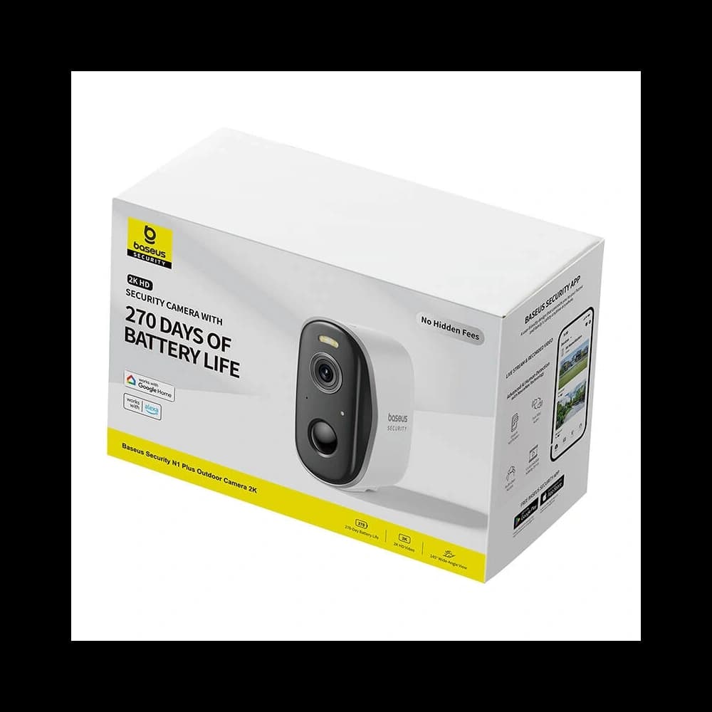 Baseus N1 Plus Outdoor Camera (White) - 4