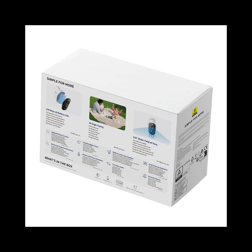 Baseus N1 Plus Outdoor Camera (White) - 5