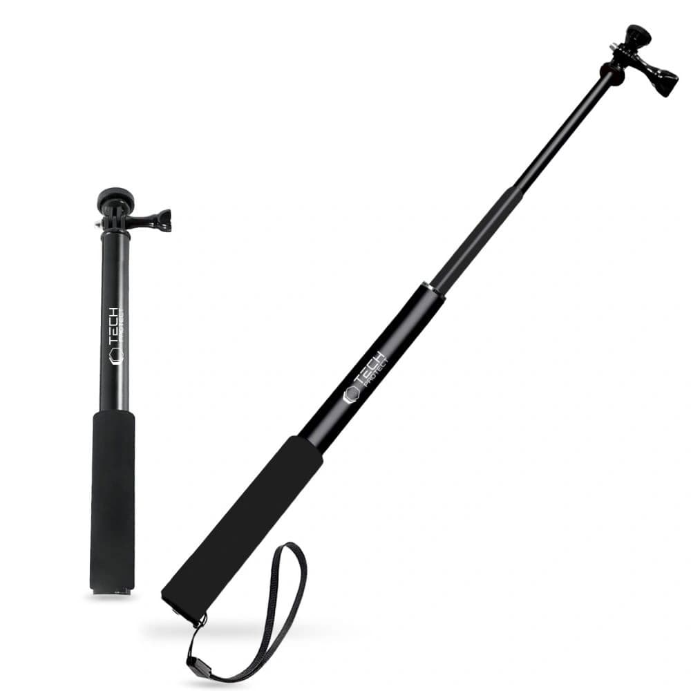 Tech-Protect GA100 Monopod és Selfie Bot GOPRO / DJI Fekete - 1