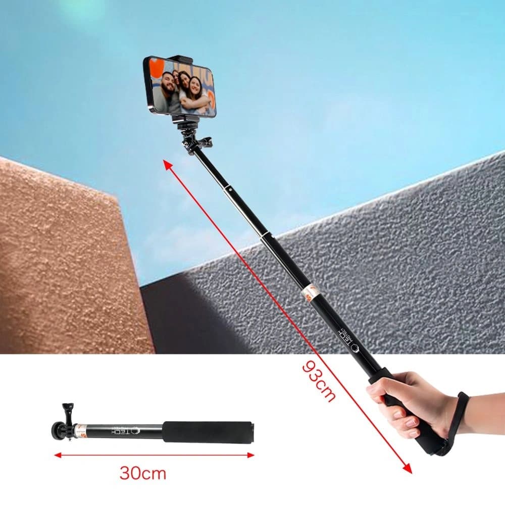 Tech-Protect GA100 Monopod és Selfie Bot GOPRO / DJI Fekete - 5
