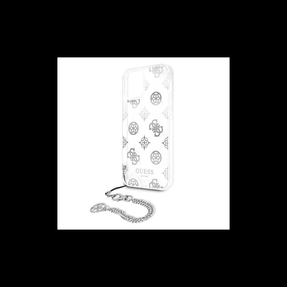 [OUTLET] Case Guess GUHCP12LKSPESI Apple iPhone 12 Pro Max silber/silver Hardcase Peony Chain Collection - 6