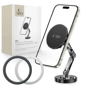 Uchwyt Tech-Protect N57 Magnetic MagSafe Dashboard Car Mount & Desktop Phone Stand Černý