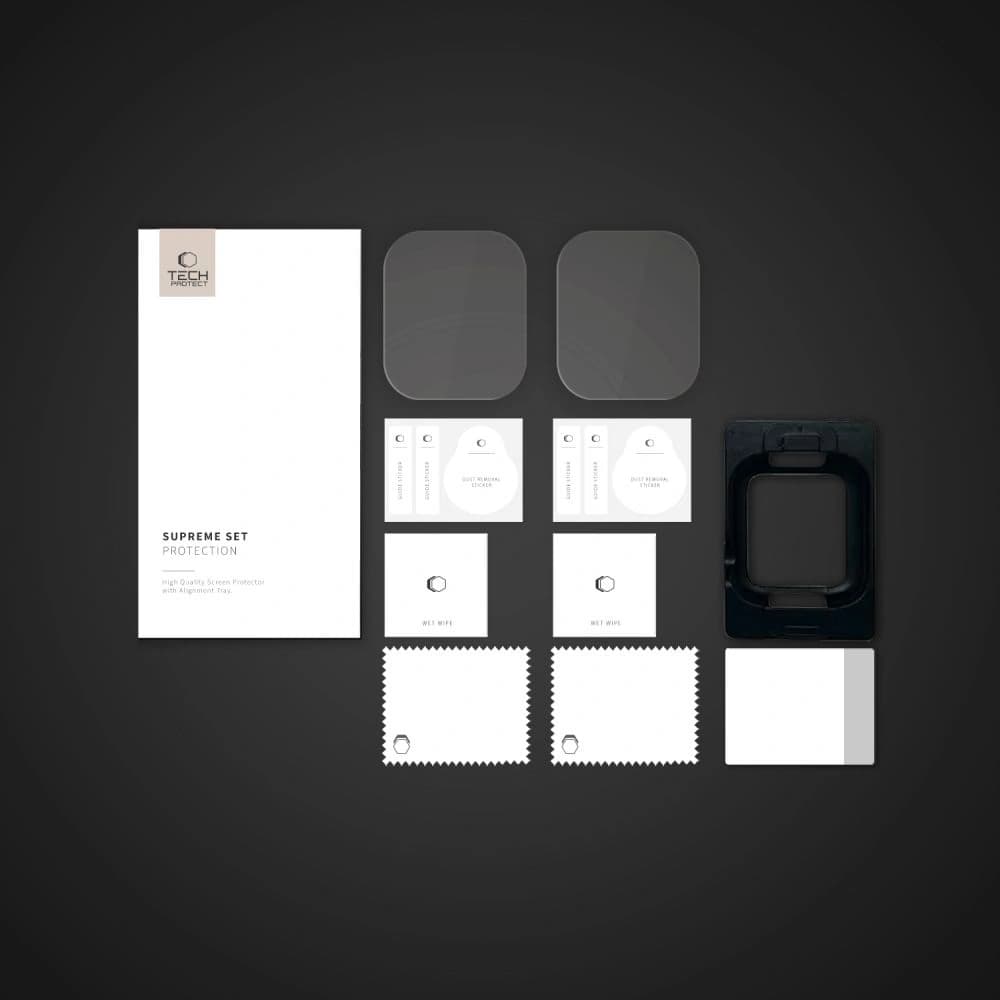 Folia HydroŻelowa Tech-protect Supreme Set 2-pack Apple Watch 10 (46 Mm) Clear - 5