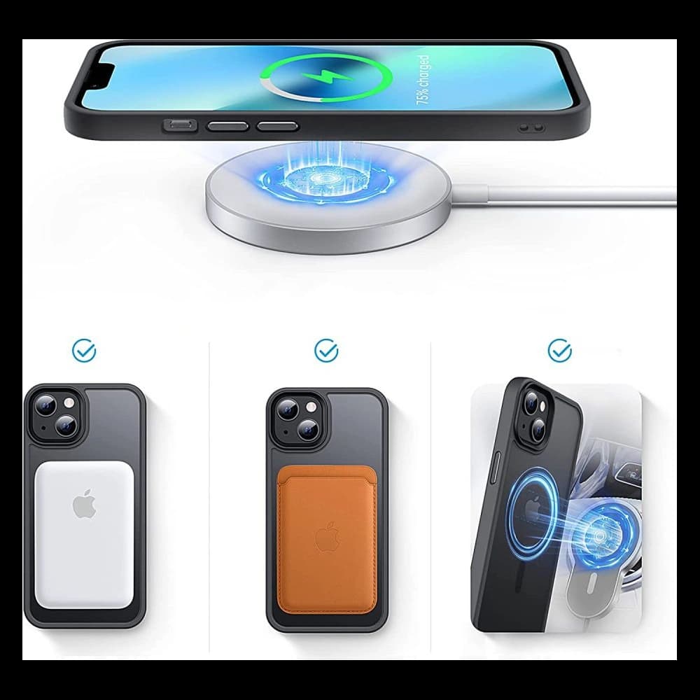 [OUTLET] Case Tech-Protect Magmat MagSafe Apple iPhone 13 Pro Clear/Black - 3