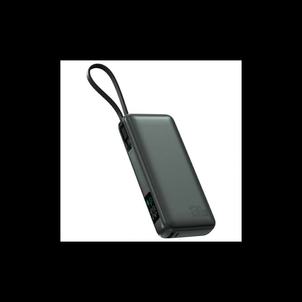 4smarts Enterprise Powerbank 20000mAh 130W cu cablu integrat USB-C, gri metalic - 1