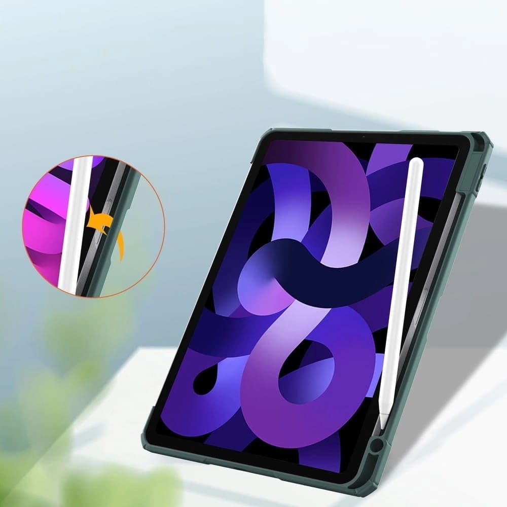 Bizon Case Tab Clear Matt Apple iPad Air 6 / Air 5 / Air 4 / iPad Pro 11 2018 sötétzöld - 5