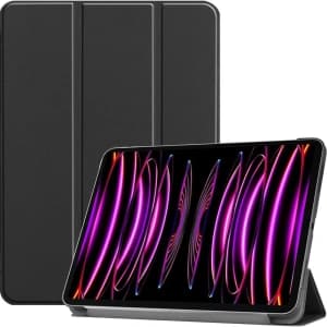 Bizon Case Tab Croc Apple iPad Pro 12.9 2022/2021/2020/2018 schwarz