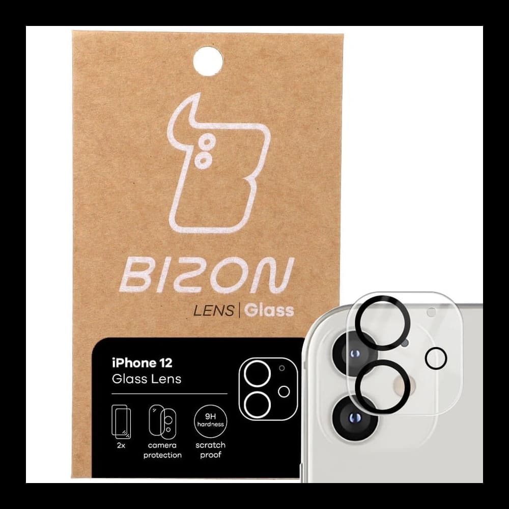 Bizon Glass Lens Apple iPhone 12 [2 PACK] - 1