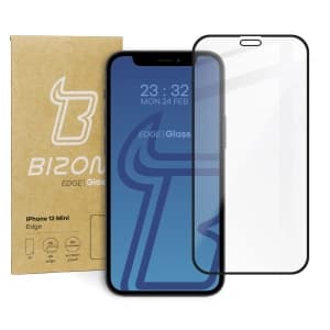 Bizon Glass Edge Apple iPhone 12 Mini schwarz