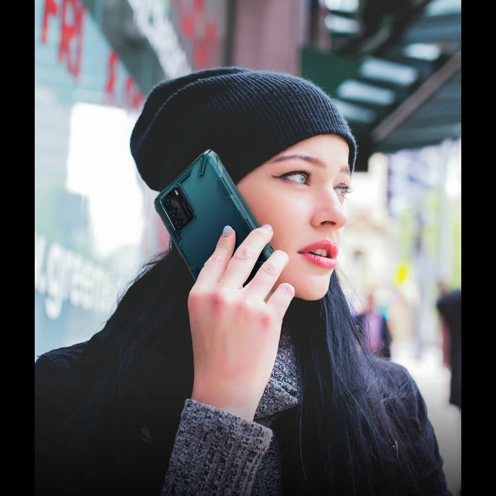 Ringke Tasche Fusion-X Huawei P40 Türkis Grün - 5