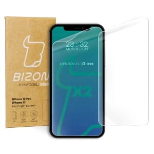 Bizon Glas Hydrogel Apple iPhone 12 / 12 Pro [2 PACK]