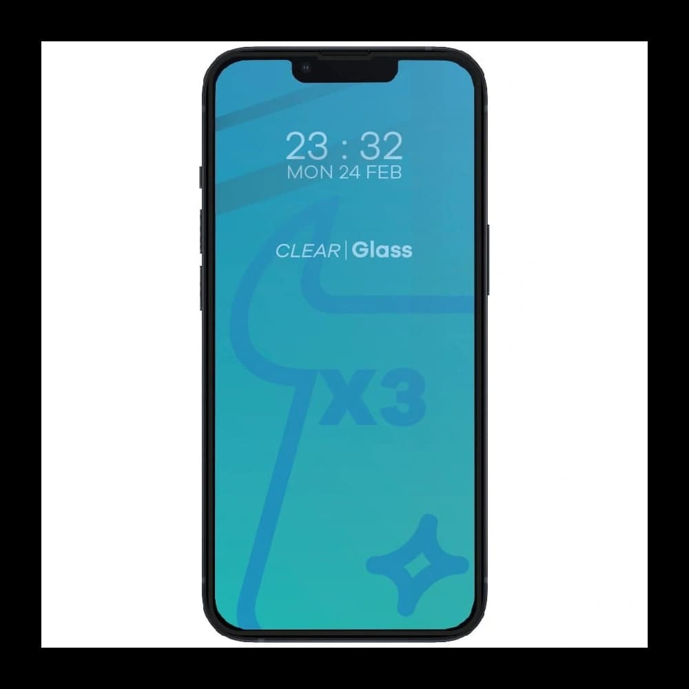 Szkło hartowane Bizon Glass Edge - [2 PACK] + ochrona na obiektyw Apple iPhone 13 Pro czarne - 3