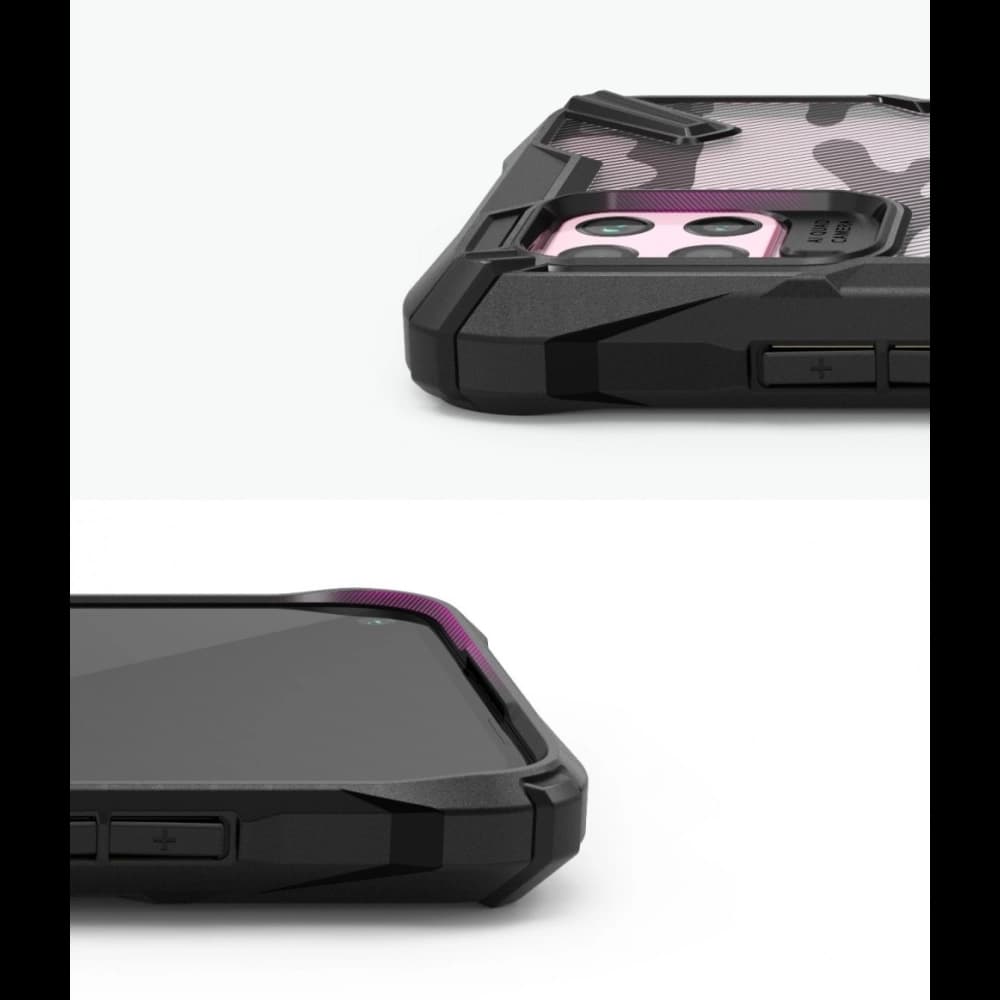 Ringke Tasche Fusion-X Huawei P40 Lite Camo (Moro) Schwarz - 4