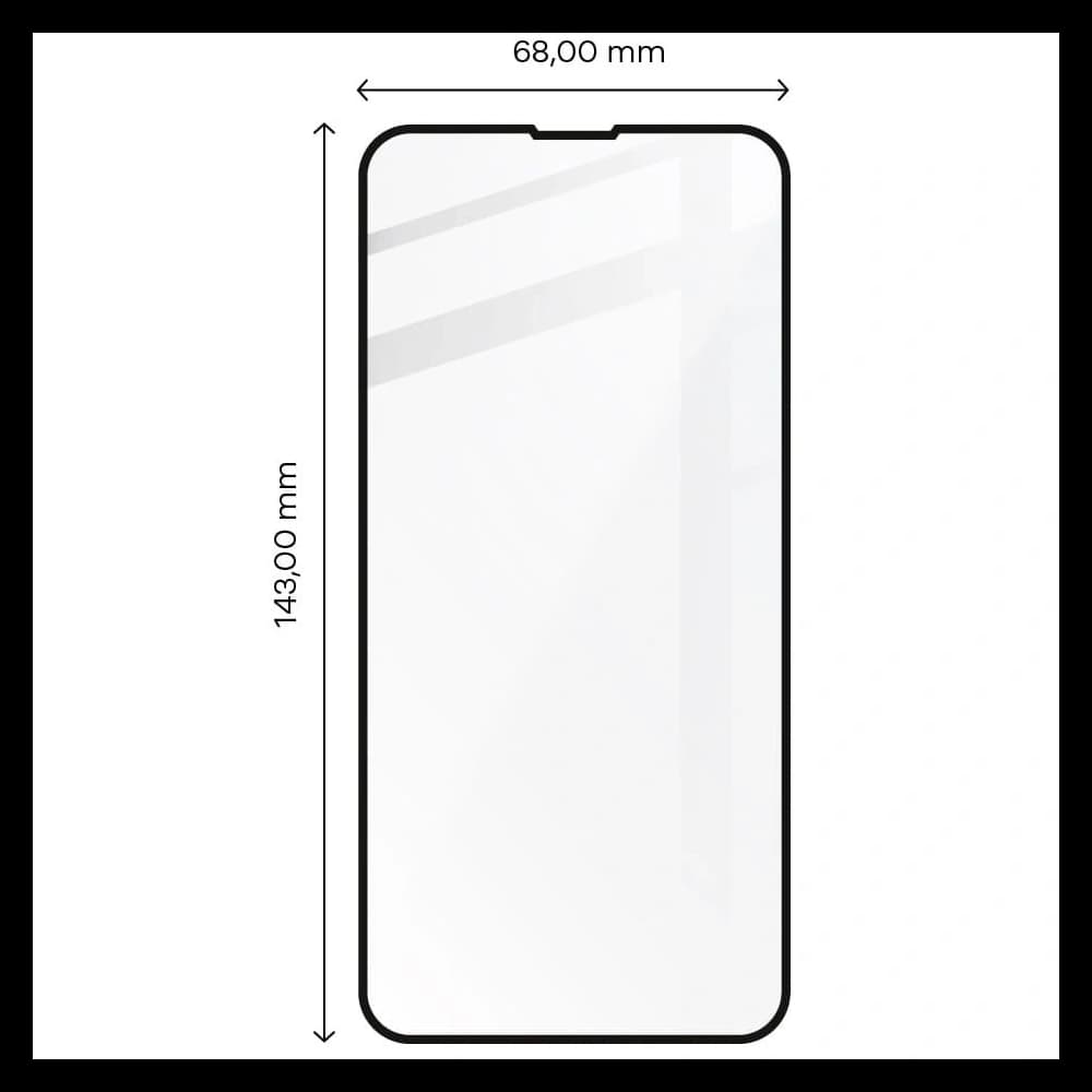 Sklo tvrzené Bizon Glass Edge pro Apple iPhone 13 / 13 Pro černé - 2