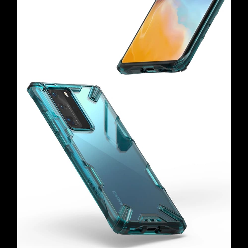 Ringke Tasche Fusion-X Huawei P40 Pro Türkis Grün - 2