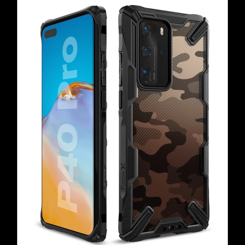 Ringke Fusion-X Huawei P40 Pro Camo (Moro) Black - 1