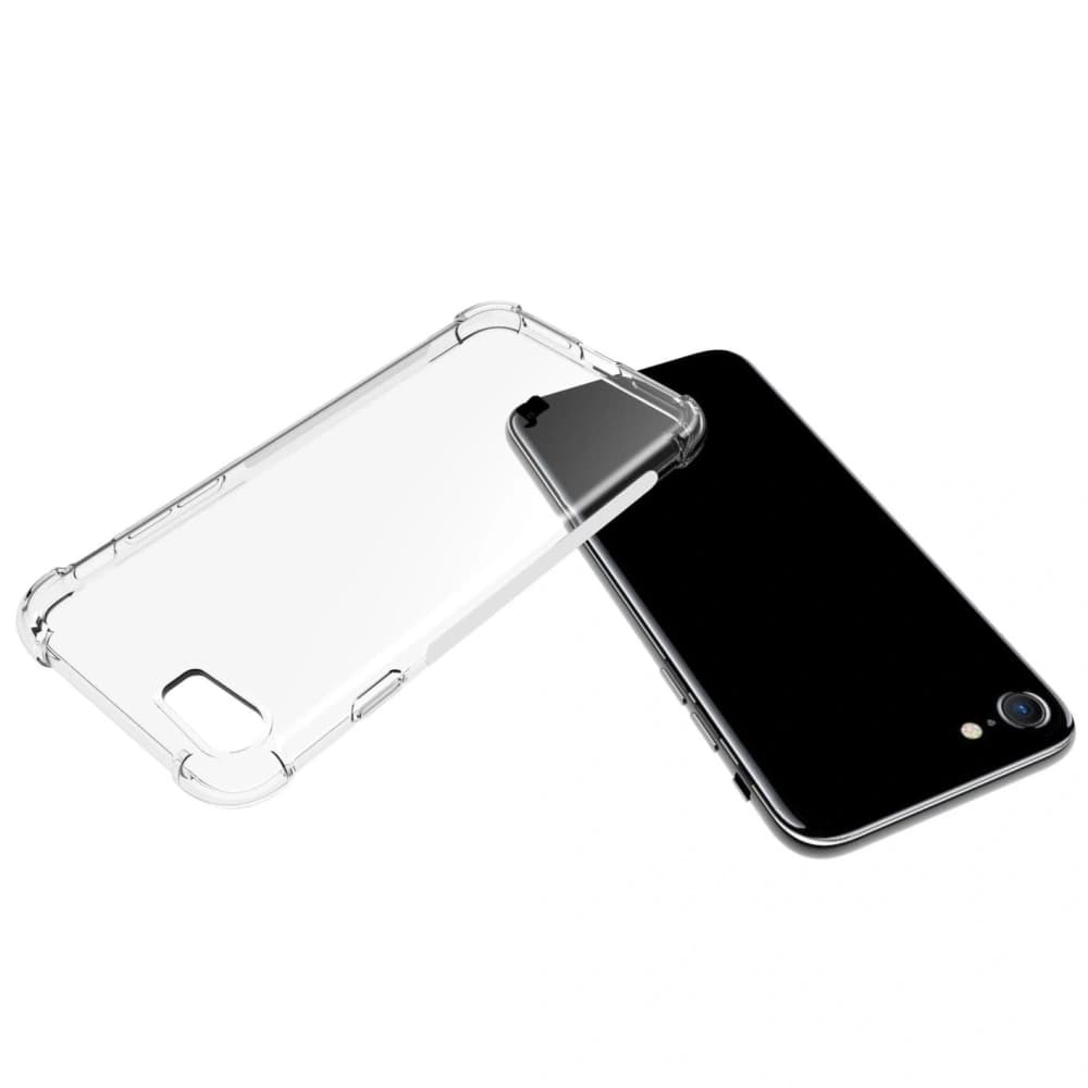 Bizon Case Clear Pack Hülle + 2x Schutzglas + Linsenglas Apple iPhone SE 2022/2020 8/7 klar - 5