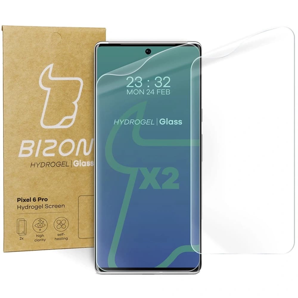 Bizon Glass Hydrogel Google Pixel 6 Pro [2 PACK] - 1