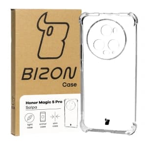 Elastické pouzdro Bizon Case Salpa pro Honor Magic5 Pro průhledné
