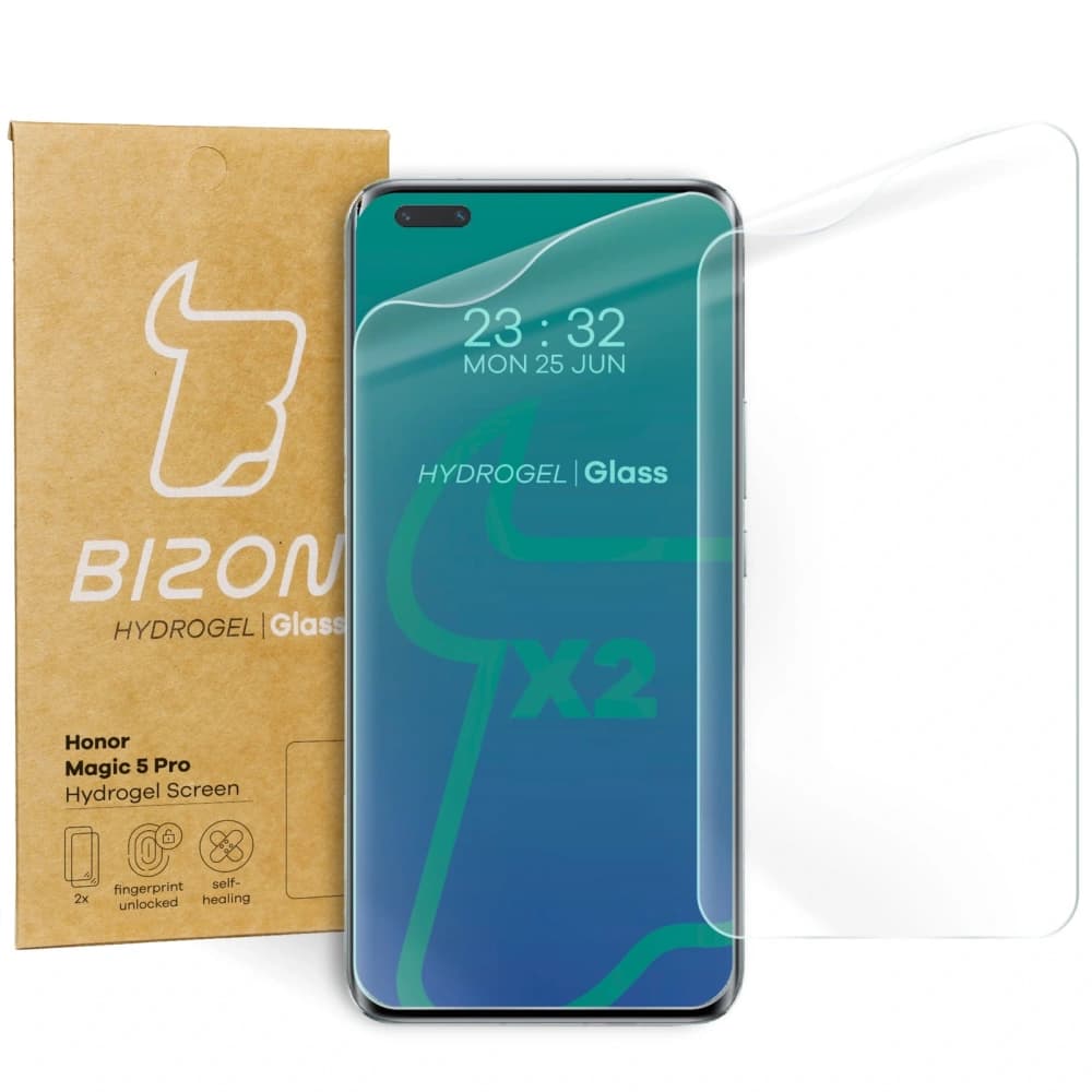 Fólie hydrogelová na displej Bizon Glass Hydrogel pro Honor Magic5 Pro [2 PACK] - 1