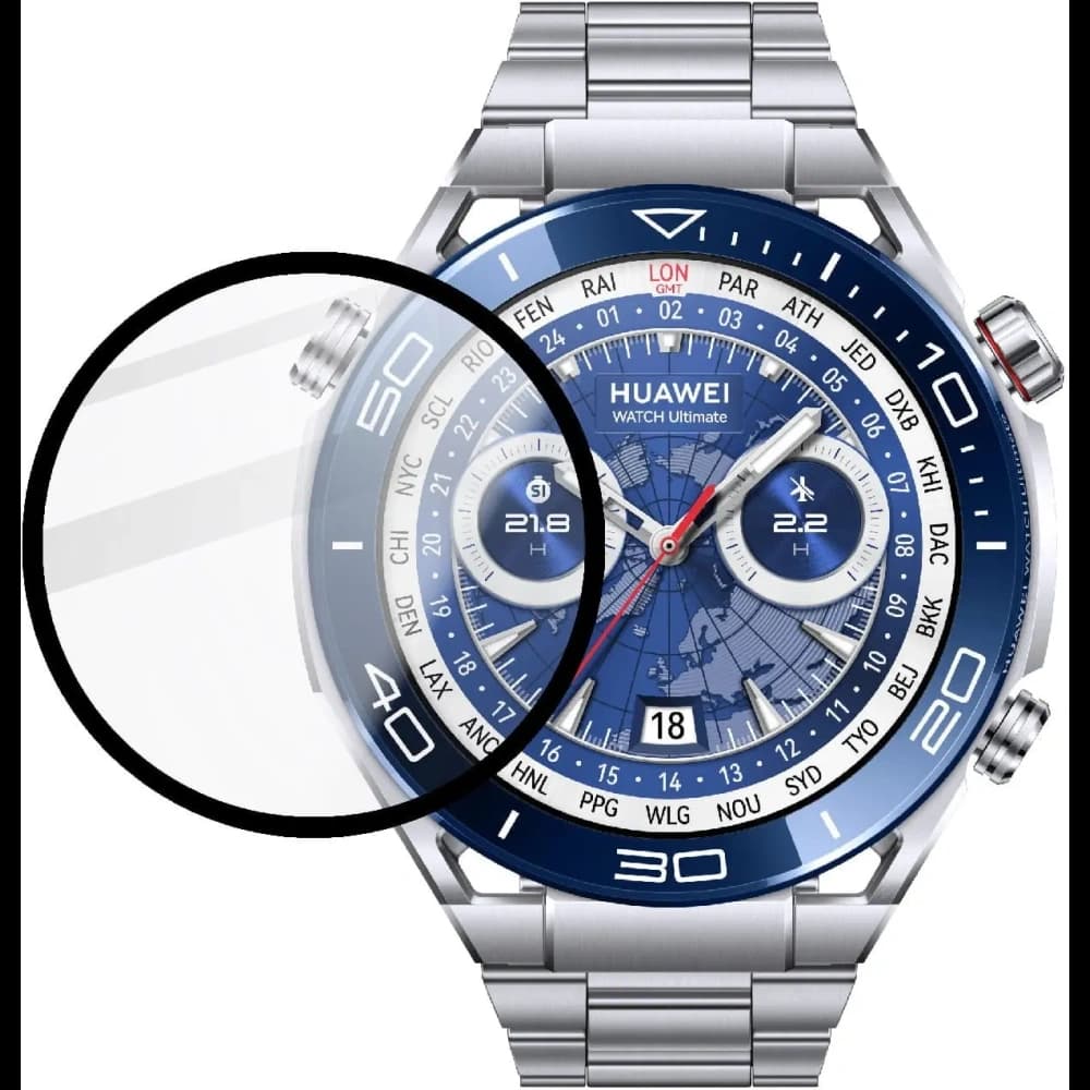 Bizon Glas Uhr Edge Hybrid Huawei Uhr Ultimate schwarz - 2