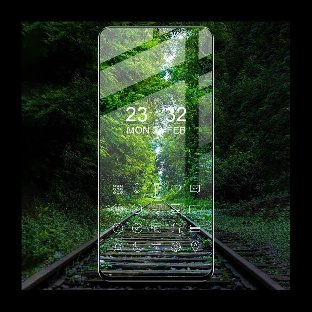 Bizon Glass Edge gehärtetes Glas - [2 PACK] + Linsenschutz Motorola Edge 30 schwarz - 8