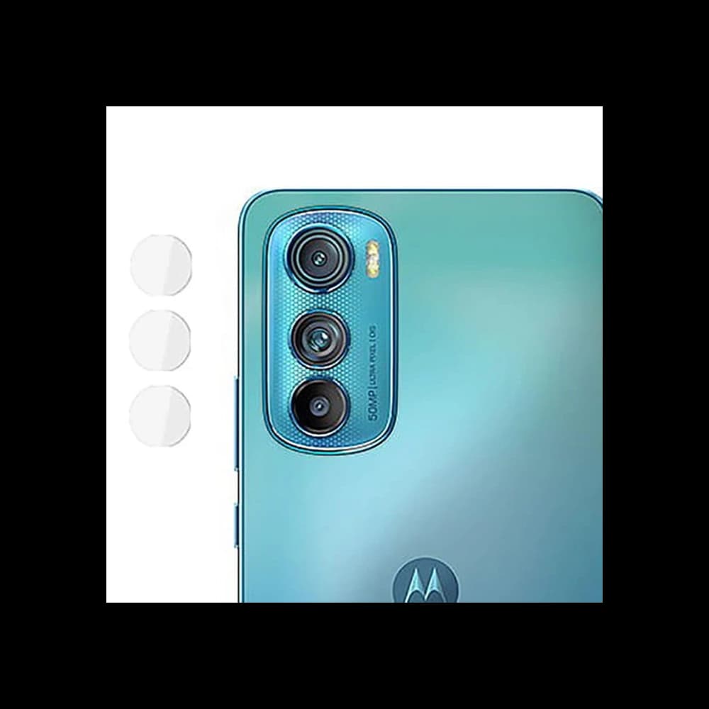 Bizon Glass Edge gehärtetes Glas - [2 PACK] + Linsenschutz Motorola Edge 30 schwarz - 9