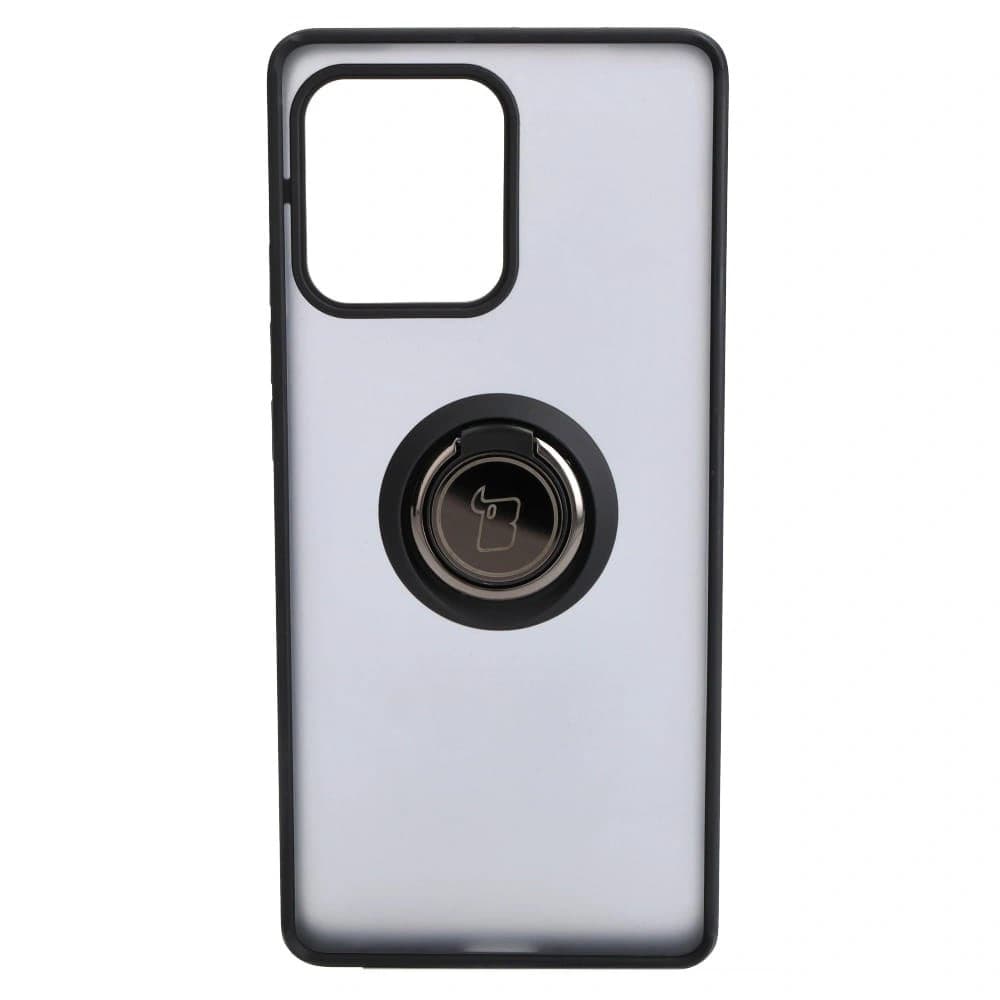 Bizon Case Hybrid Ring Motorola Edge 40 Pro smoky with a black frame - 2