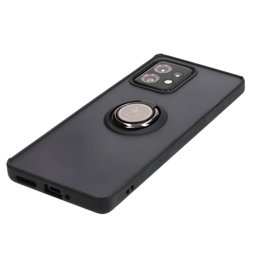 Bizon Case Hybrid Ring Motorola Edge 40 Pro smoky with a black frame - 3