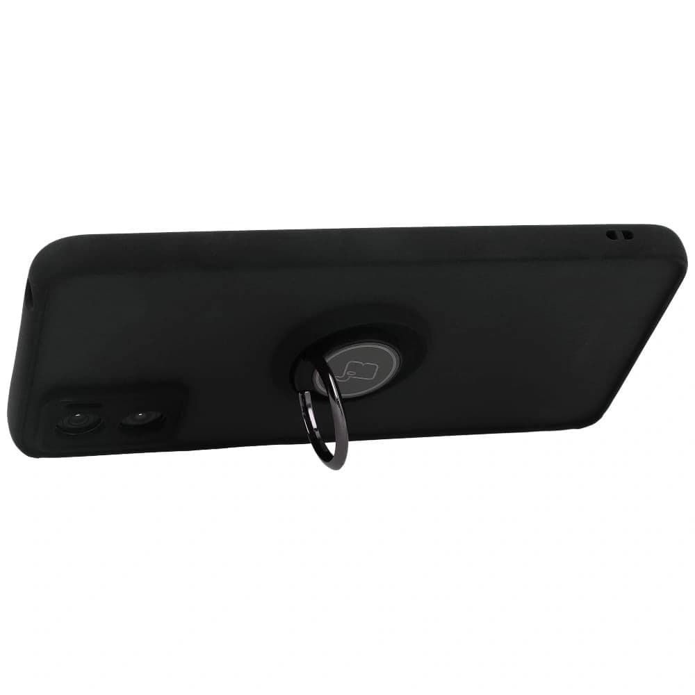 Bizon Case Hybrid Ring Motorola Moto E22 / E22i rauchig mit einem schwarzen Rahmen - 5