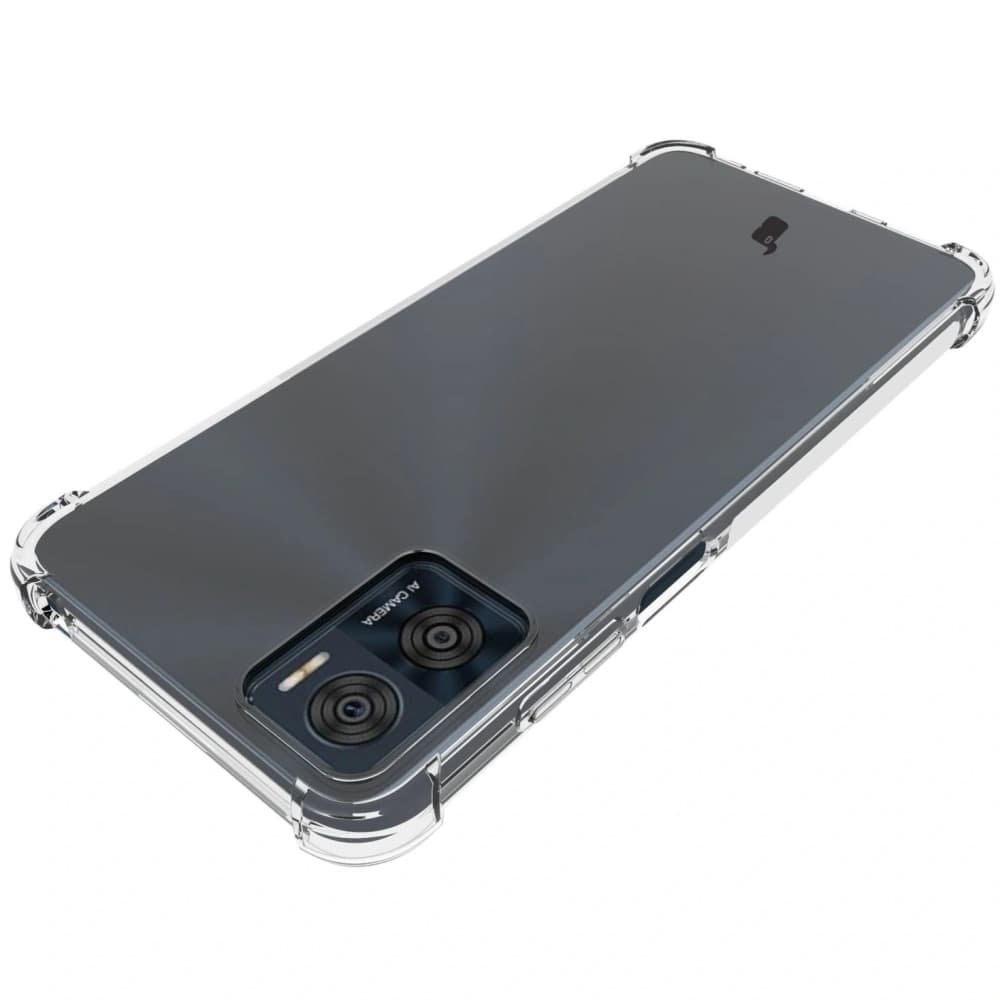Bizon Case Clear Pack Hülle + 2x Bildschirmfolie Motorola Moto E22 / E22i klar - 6
