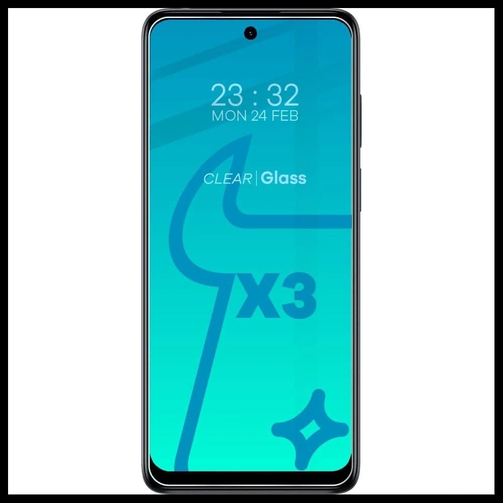 Bizon üveg tiszta edzett üveg - 3 db. + lencseüveg Motorola Moto E32 / E32s - 3
