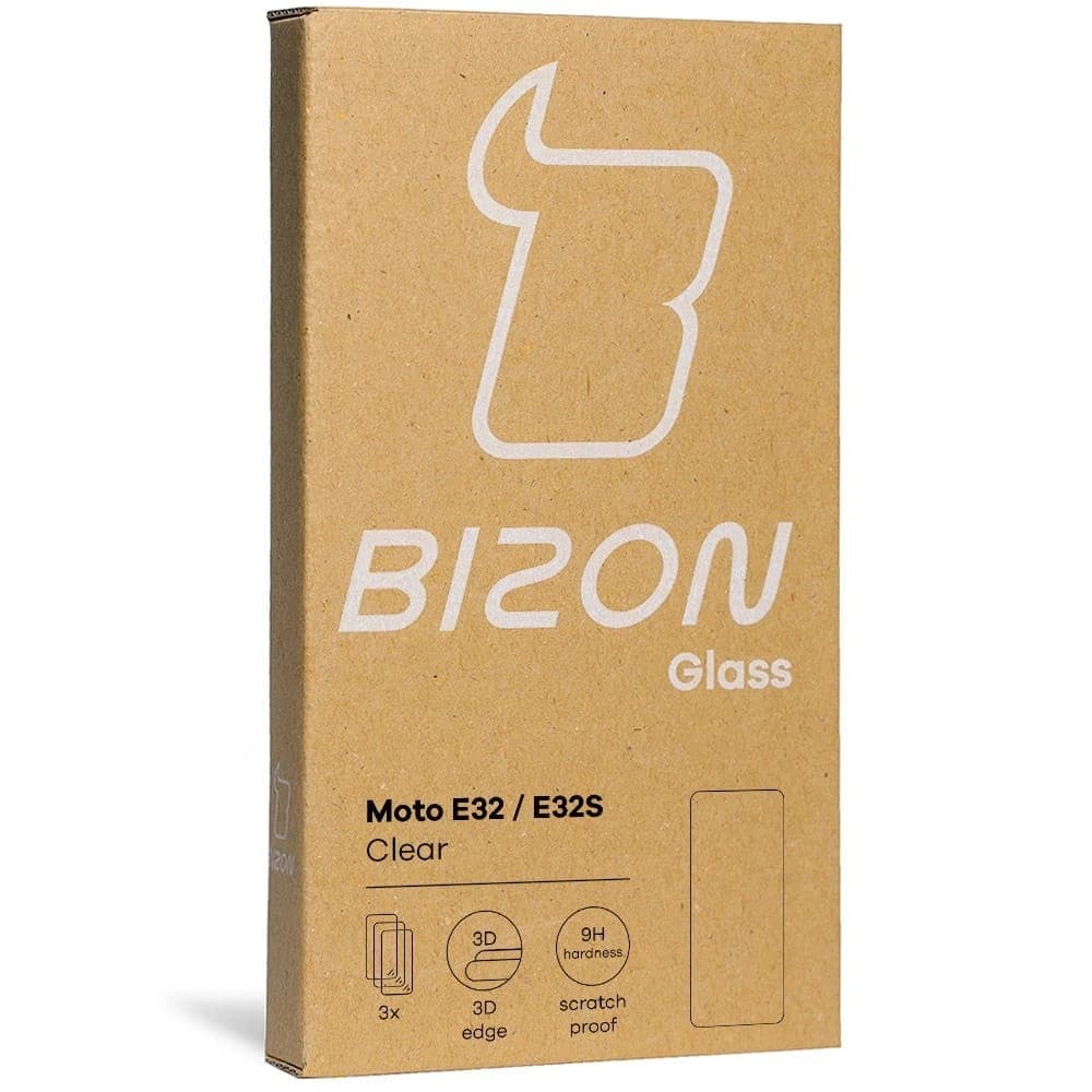 Bizon üveg tiszta edzett üveg - 3 db. + lencseüveg Motorola Moto E32 / E32s - 12