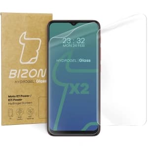 Bizon Glass Hydrogel Moto E7 Power / Moto E7i Power [2 PACK]