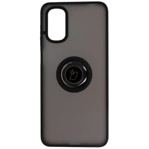 Bizon Case Hybrid Ring Motorola Moto G22 / E32 / E32s füstös fekete kerettel
