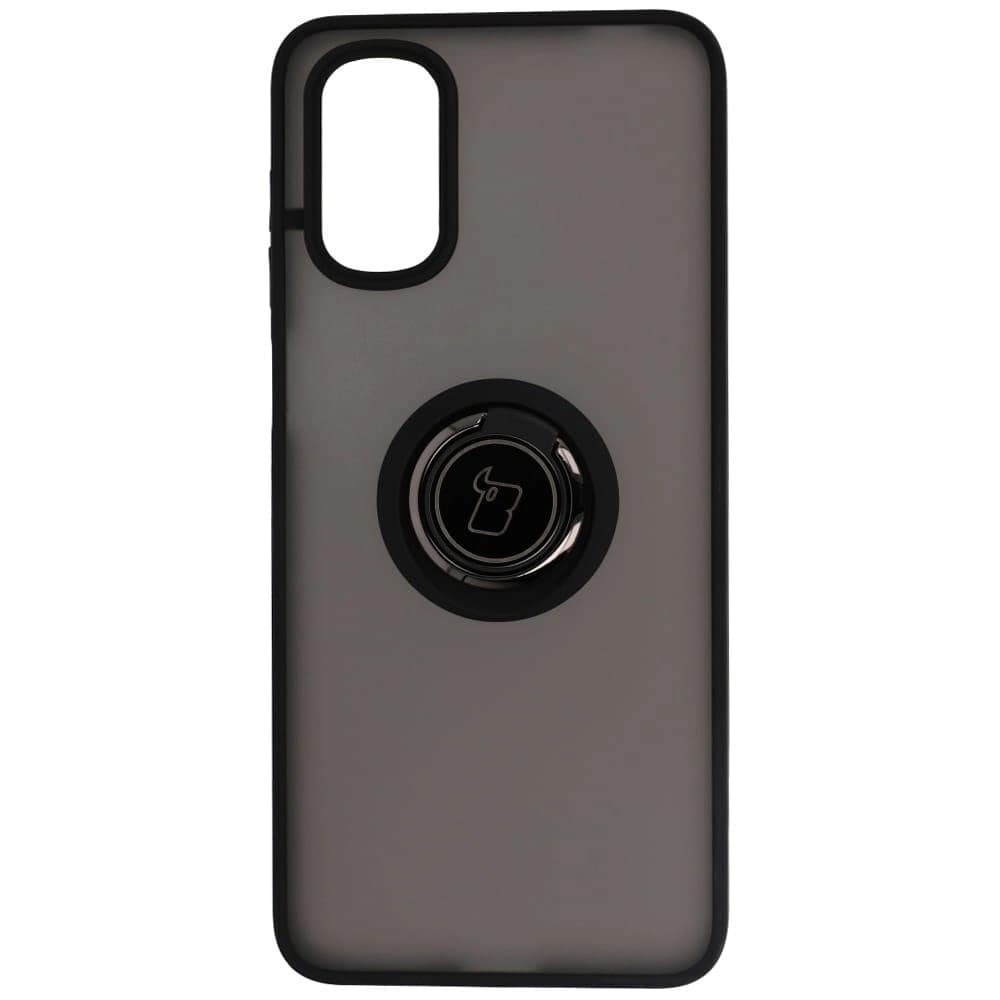 Bizon Case Hybrid Ring Motorola Moto G22 / E32 / E32s füstös fekete kerettel - 1