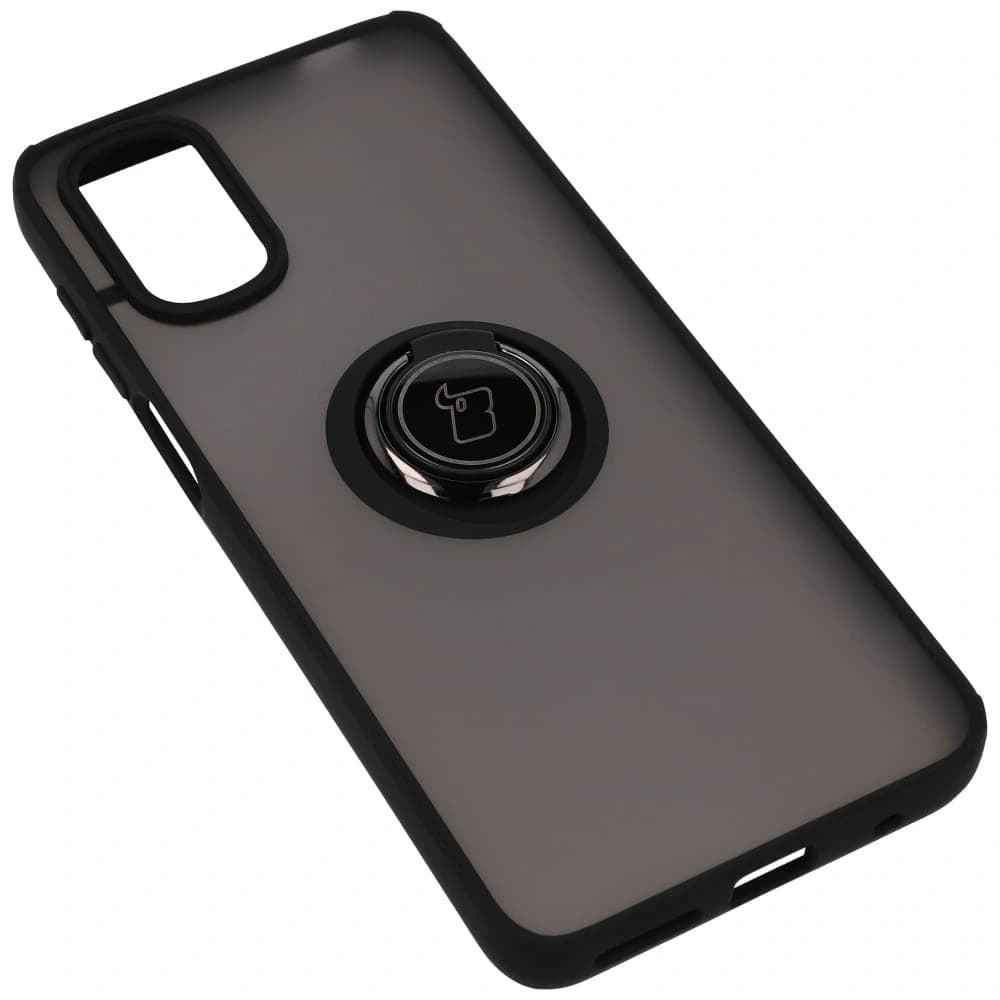 Bizon Case Hybrid Ring Motorola Moto G22 / E32 / E32s füstös fekete kerettel - 4