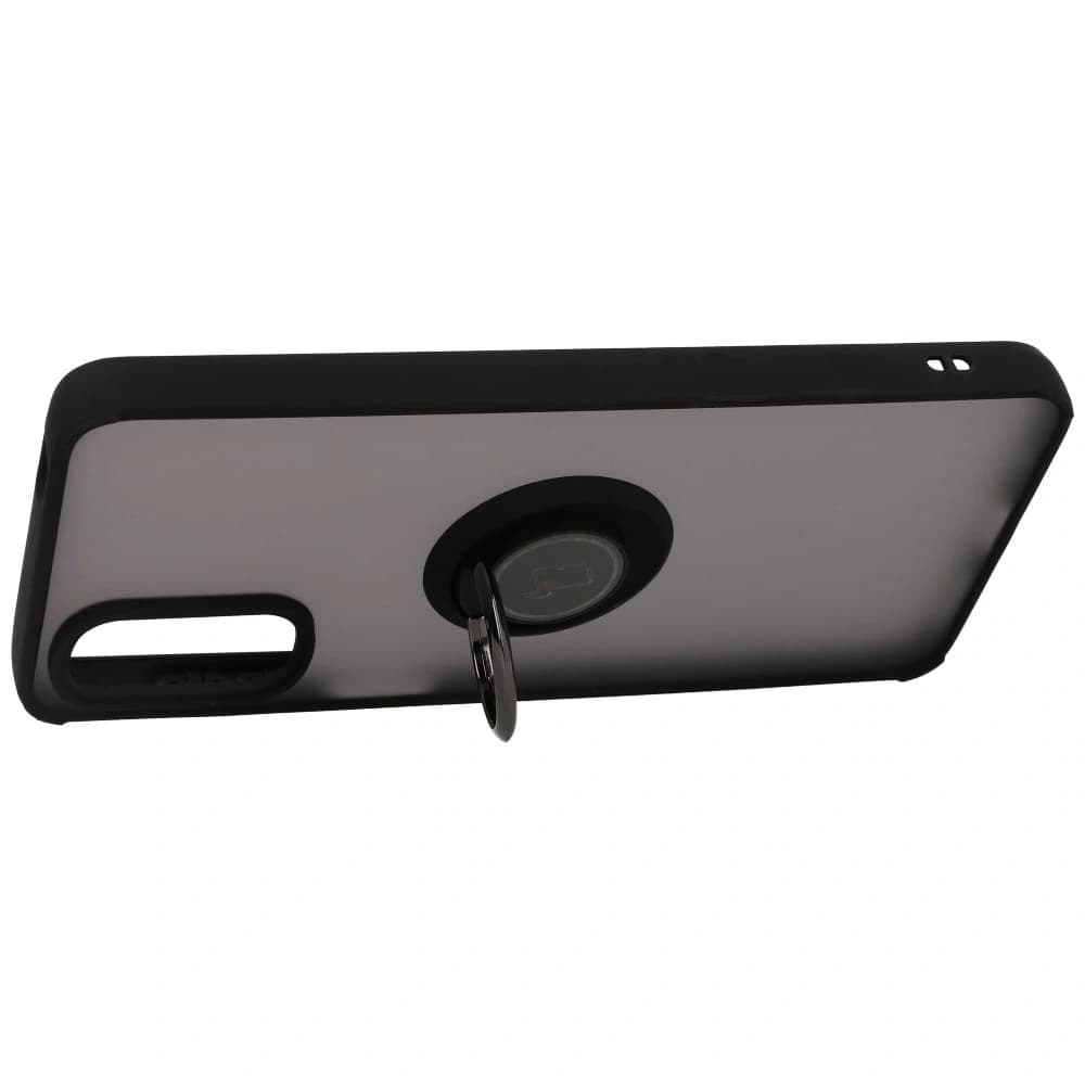 Bizon Case Hybrid Ring Motorola Moto G22 / E32 / E32s füstös fekete kerettel - 5