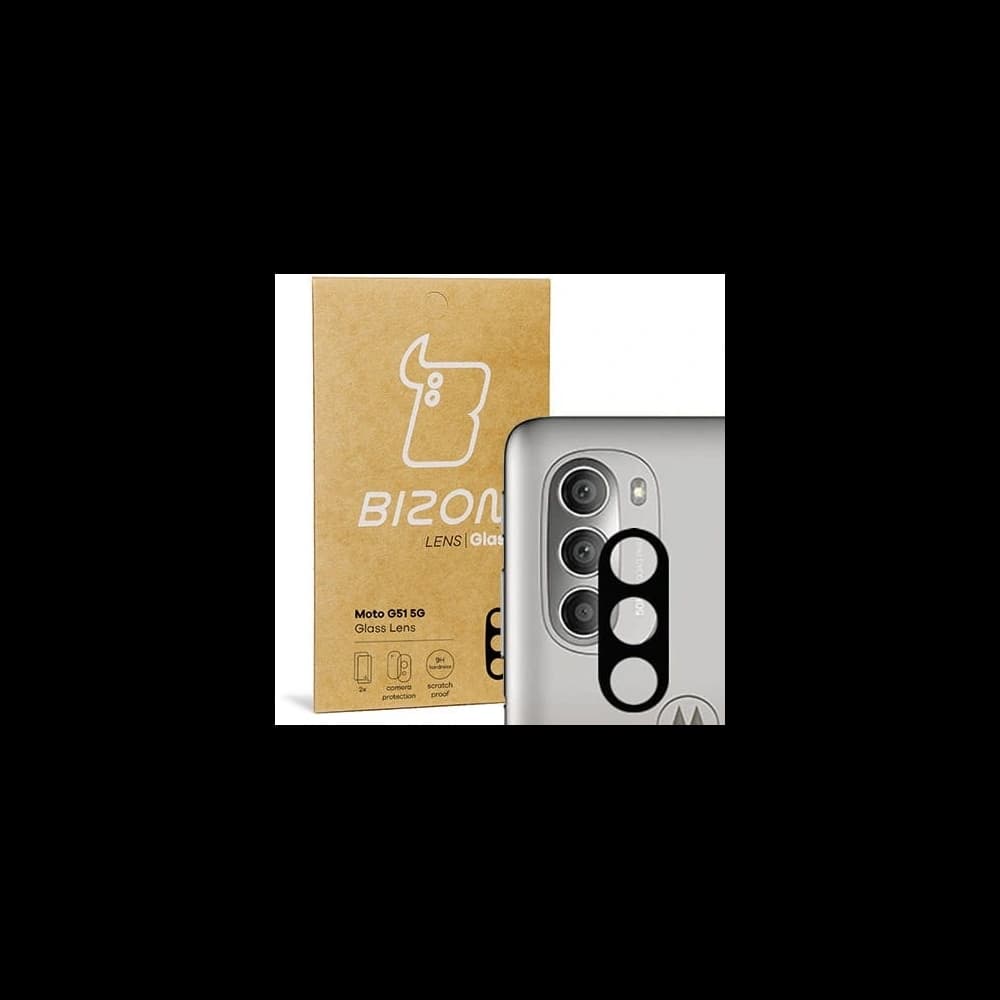 Bizon Glass Lens Moto G51 5G [2 PACK] - 1