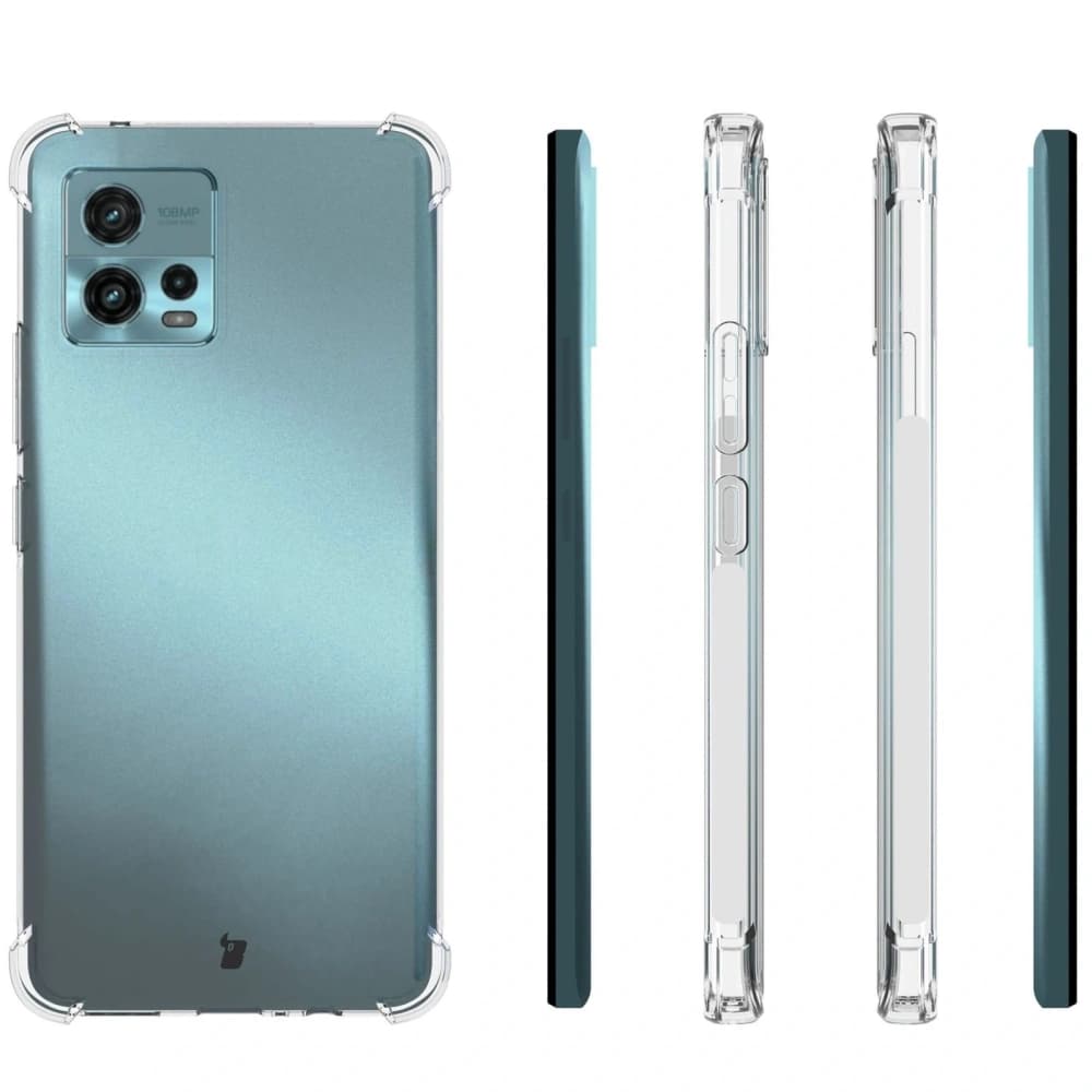 Bizon Case Clear Pack case + 2x screen film Motorola Moto G72 clear - 4