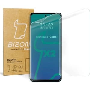 Folia hydrożelowa na ekran Bizon Glass Hydrogel do Moto G72 [2 PACK]