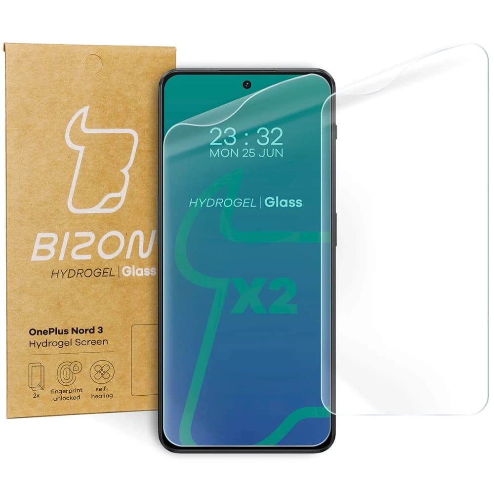 Fólie hydrogelová na displej Bizon Glass Hydrogel pro OnePlus Nord 3 [2 PACK] - 1
