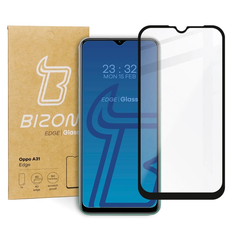 Bizon Glass Edge Oppo A31 black - 1