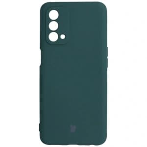 Etui Bizon Case Silicone do Oppo A93 5G ciemnozielone