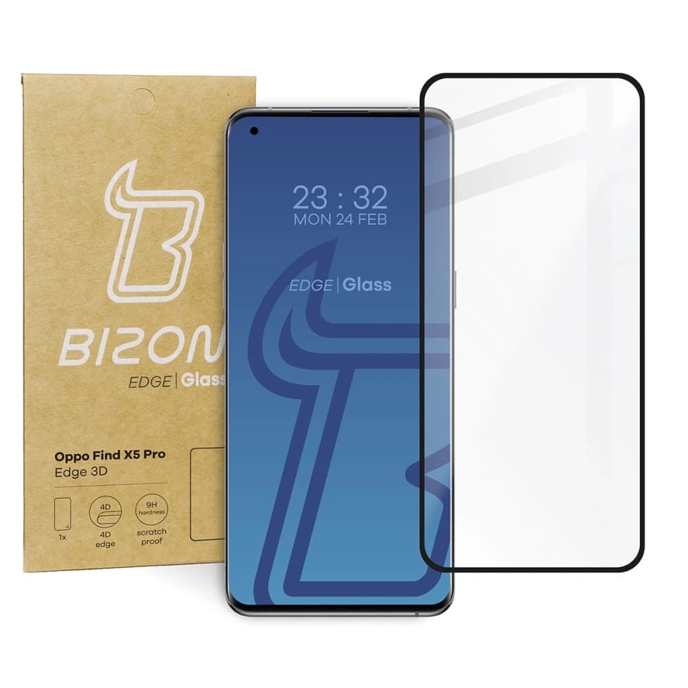 Bizon Glass Edge 3D Oppo Find X5 Pro schwarz - 1